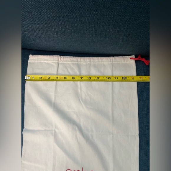 NWOT arche Dust Cover Drawstring Bag for Shoes or Bags Travel Storage White Red - Picture 6 of 9